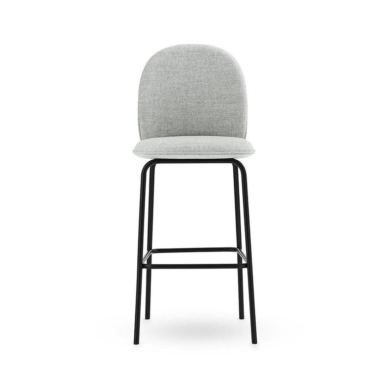 Normann Copenhagen Ace Bar Chair 75 cm Full Upholstery Black Steel
