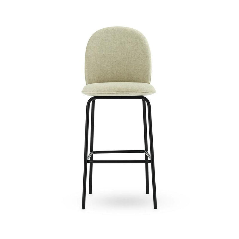 Normann Copenhagen Ace Bar Chair 75 cm Full Upholstery Black Steel