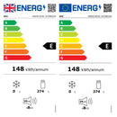 Grade B AEG 9000 Series 200 Litre In-column Integrated Fridge