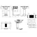 Grade B Elica NikolaTesla Prime NT-PRIME-S-RC 83cm Induction Venting Hob Black Recirculation Only