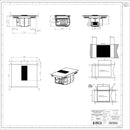 Grade B NikolaTesla Prime 83cm Induction Venting Hob - Black - Duct Out Only