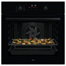 Grade A AEG 6000 Series SenseCook OS6PB50AK 60cm Single Electric Oven
