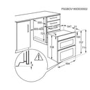 GRADE A2 - AEG 6000 Series OU5NU20B Built Under Electric Double Oven - Black