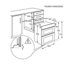 Grade B AEG 6000 Series OU5NU20M Built Under Electric Double Oven - Stainless Steel