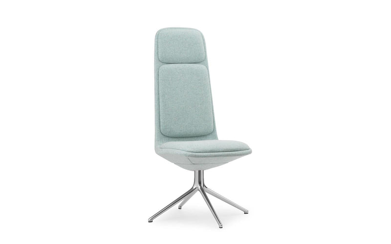 Normann Copenhagen Off Chair High 4L Aluminum with Cushion Divina MD