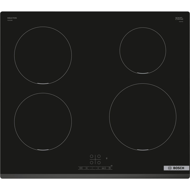 Grade B Bosch Series 4 PIE631BB5E 60cm 4 Zone Induction Hob with QuickStart