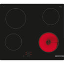 Grade A Bosch Serie 4 PKE61RAA8B Touch Control 60cm 4 Zone QuickTherm Ceramic Hob Frameless Black