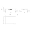 GRADE A2 - Elica Primis 804 Plus 4 Zone Induction Hob