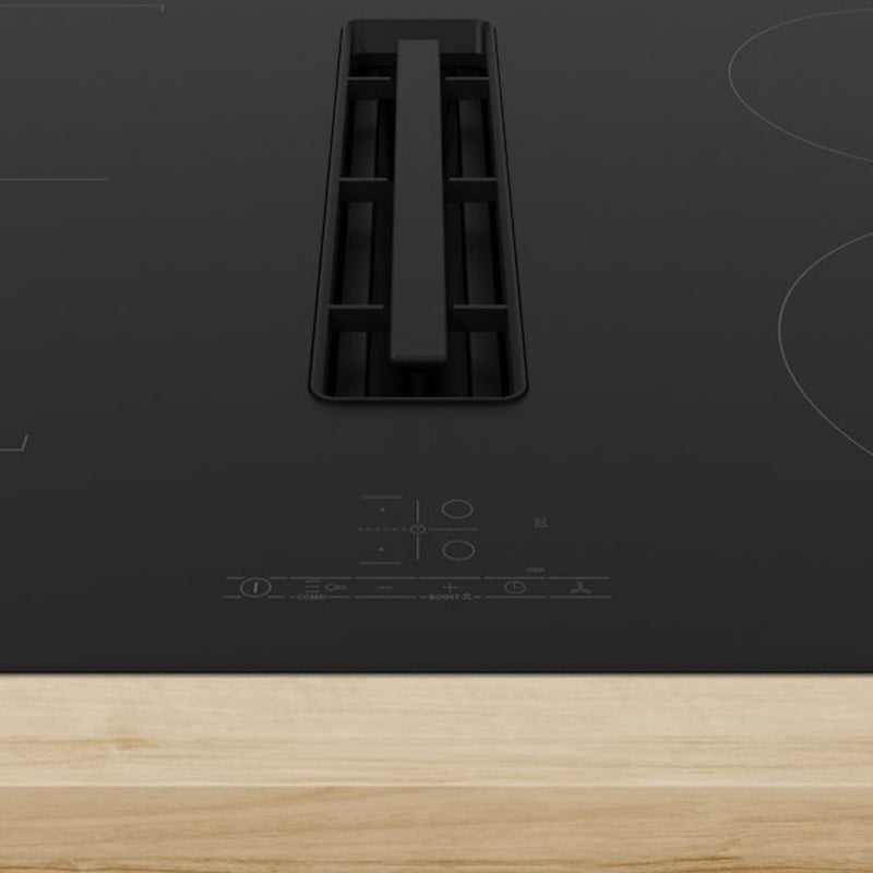 Grade A Bosch Series 4 PVS811B16E 80cm 4 Zone Venting Induction Hob with Combi Zone Black