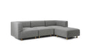 Normann Copenhagen Redo Sofa 3 Seater Oak Legs W. Pouf Hallingdal