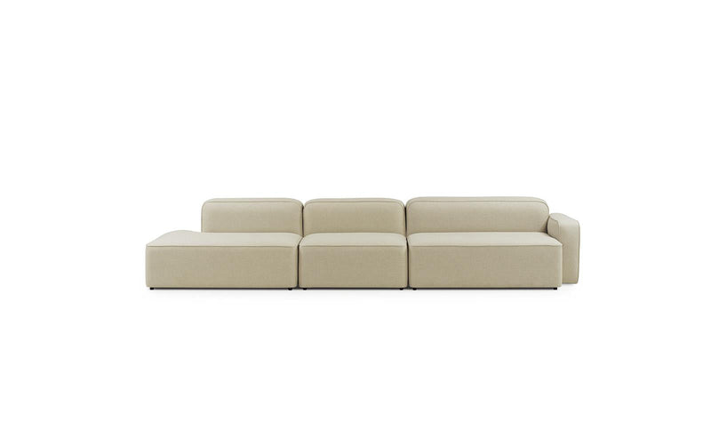 Normann Copenhagen Rope Sofa 3 Seater Right Armrest Main Line Flax