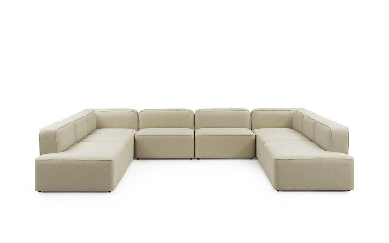 Normann Copenhagen Rope Sofa 6 Seater Corner Main Line Flax