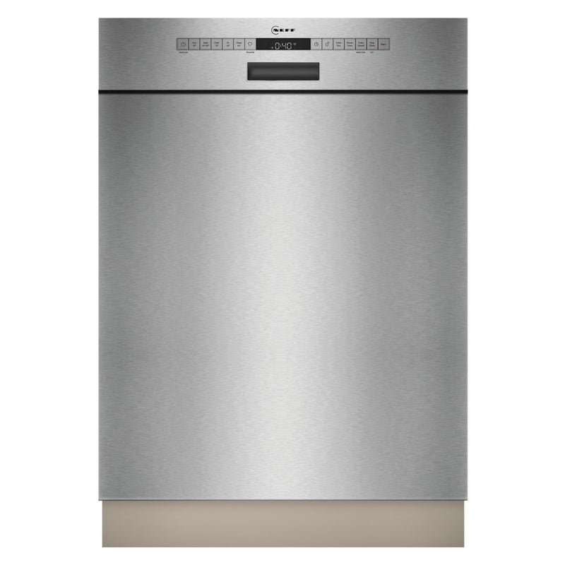 GRADE A1 - Neff N 50 Semi-Integrated Dishwasher - Smart Wi-Fi, D-Rated, Stainless steel control panel