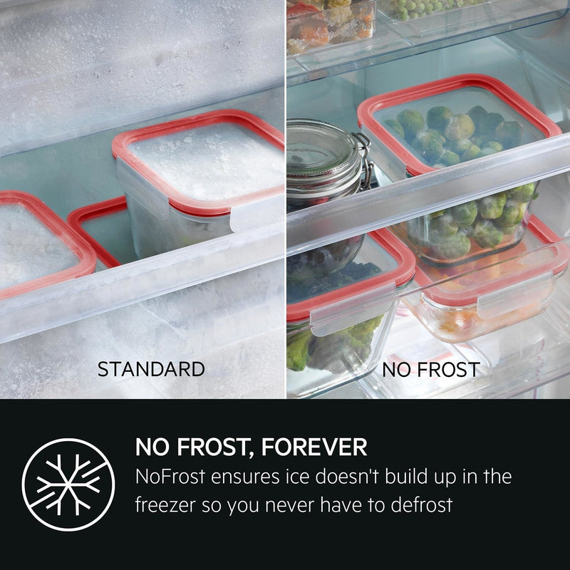 Grade B AEG 8000 Series SCE818E8MF Integrated 244 Litre 70/30 Frost Free Fridge Freezer White