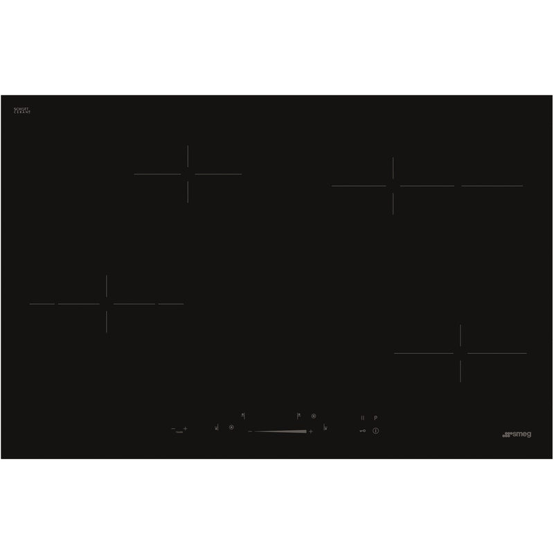 Grade B Smeg SE484EMTD 77cm 4 Zone Ceramic Hob