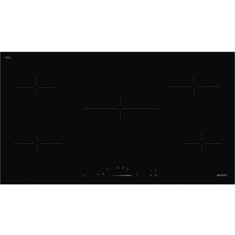 Grade B Smeg SE495ETD 90cm 5 Zone Ceramic Hob