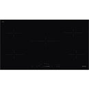 Grade A Smeg SE495ETD 90cm 5 Zone Ceramic Hob Black