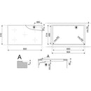 Grade A Smeg SE495ETD 90cm 5 Zone Ceramic Hob Black