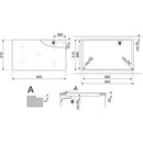 Grade B Smeg SE495ETD 90cm 5 Zone Ceramic Hob