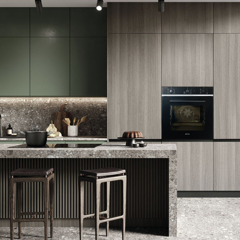 Grade A Smeg Cucina Single Oven - Black