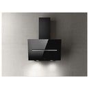 Grade B Elica Shy SHY-BLK-60 60cm Angled Cooker Hood Black Glass