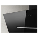Grade B Elica Shy SHY-BLK-60 60cm Angled Cooker Hood Black Glass