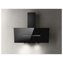 Grade B Elica Shy SHY-BLK-90 90cm Angled Cooker Hood Black Glass