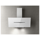 Grade A Elica Shy SHY-WH-90 90cm Angled Cooker Hood White Glass