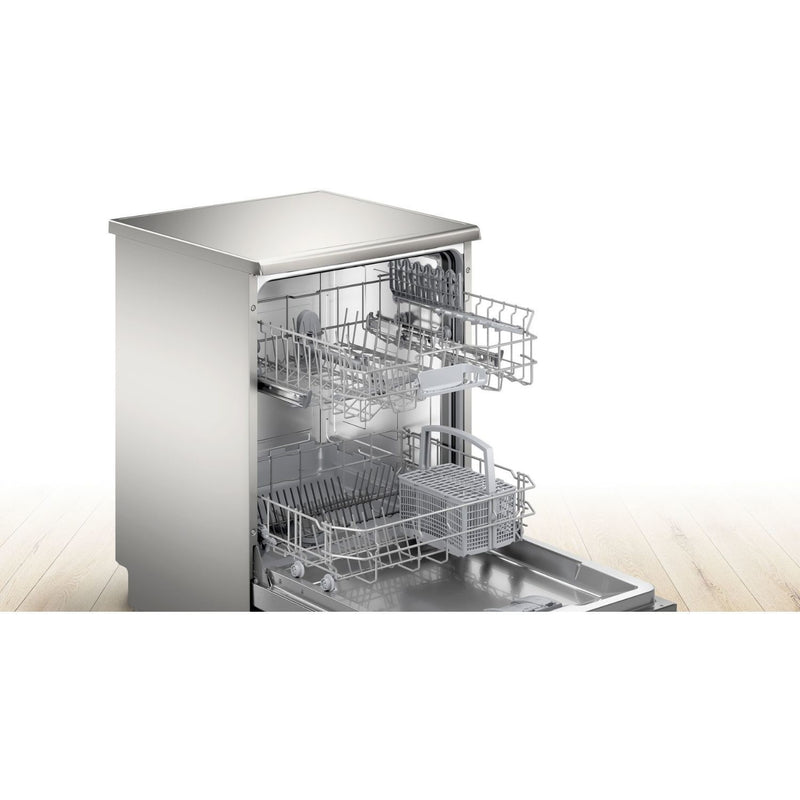 Grade B Bosch Series 2 SMS26AI08G 12 Place Freestanding Dishwasher Silver Inox