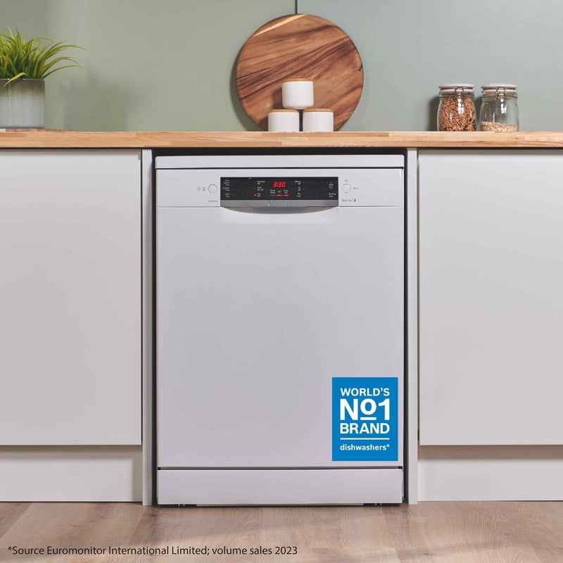 GRADE A1 - Bosch Series 2 Freestanding Dishwasher - VarioSpeed Plus White