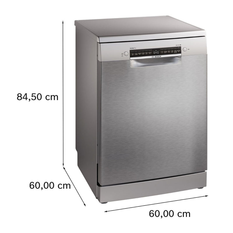 Grade A Bosch Series 6 SMS6ZCI10G 14 Place Freestanding Dishwasher Silver