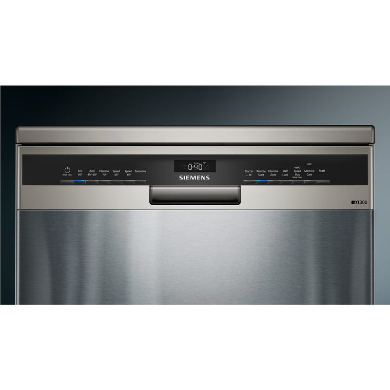 Grade A Siemens iQ300 SN23HI00KG 13 Place Freestanding Dishwasher Silver