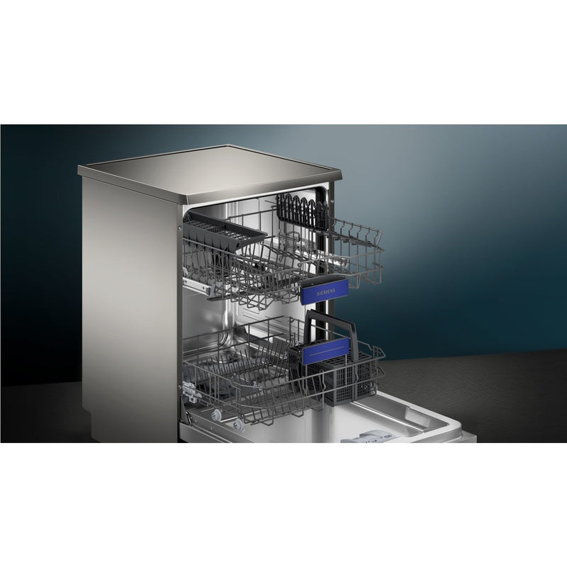 Grade A Siemens iQ300 SN23HI00KG 13 Place Freestanding Dishwasher Silver
