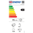 Grade A Siemens iQ300 Integrated Dishwasher - Smart C-rated Silver control panel