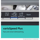 Grade A Siemens iQ300 Integrated Dishwasher - Smart C-rated Silver control panel