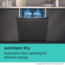 GRADE A2 - Siemens iQ500 Integrated Dishwasher - Smart Wi-Fi, A-Rated, Black control panel