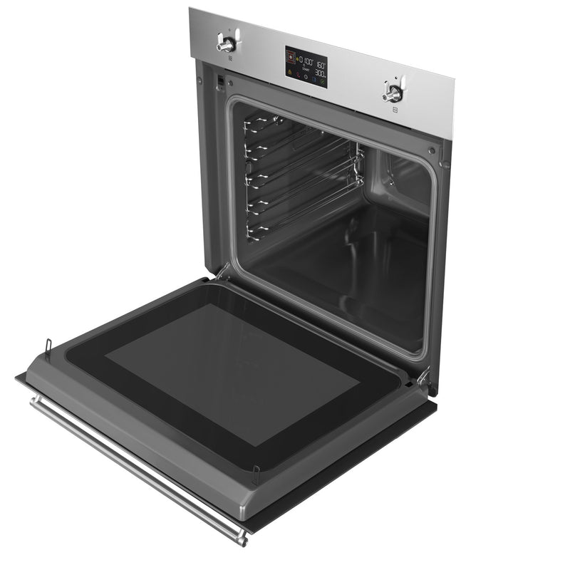 Grade B Smeg SO6302M2X 60cm Single Built In electric Oven with Microwave Function Stainless Steel