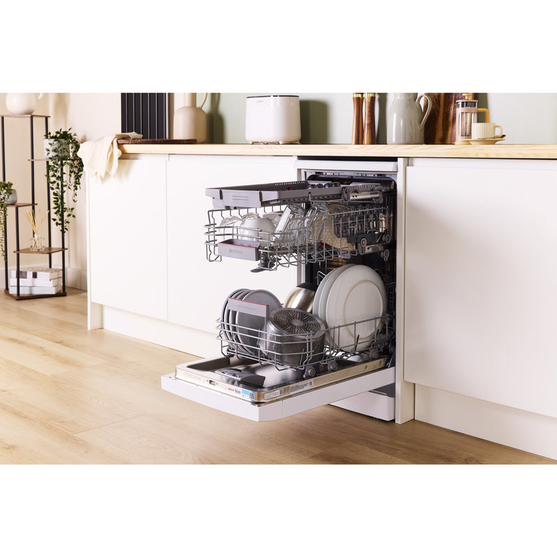 GRADE A2 - Bosch Series 4 Freestanding Slimline Dishwasher - Smart Wi-Fi, White
