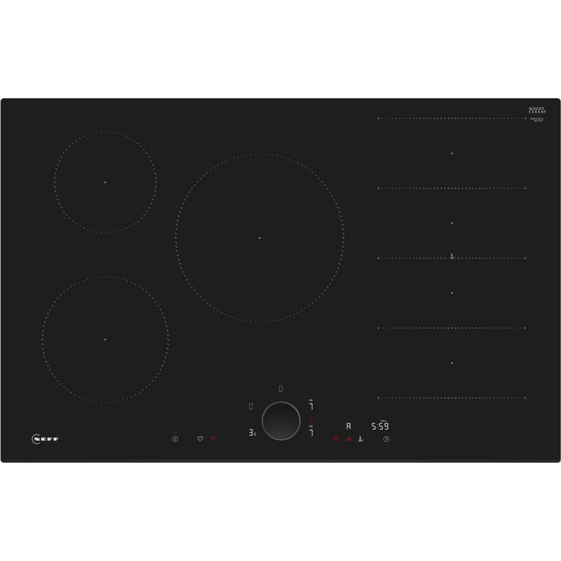 Grade B Neff T68FUV4L0 80cm 4 Zone Induction Hob Black