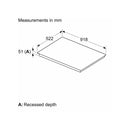 Grade B Neff N90 T69FUV4L0 92cm 5 Zone Induction Hob Black