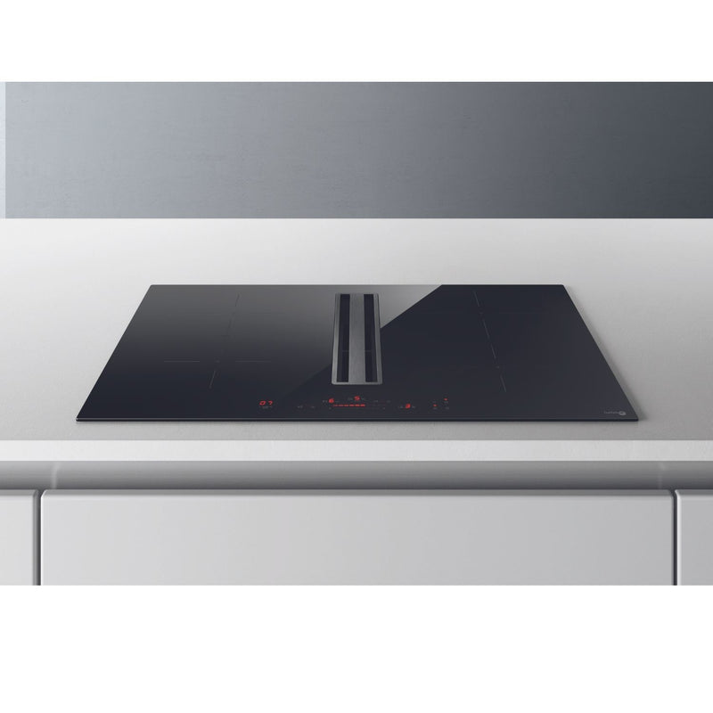 Grade A Elica TB-IMPULSO-80 Turbo Air 83cm 4 Zone Induction Venting Hob Black Glass