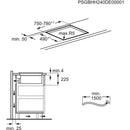 Grade A AEG 6000 Series 80 cm 4 Zone Venting Induction Hob - Black