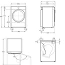 Grade B AEG 7000 Series SensiDry 9kg Heat Pump Tumble Dryer - White