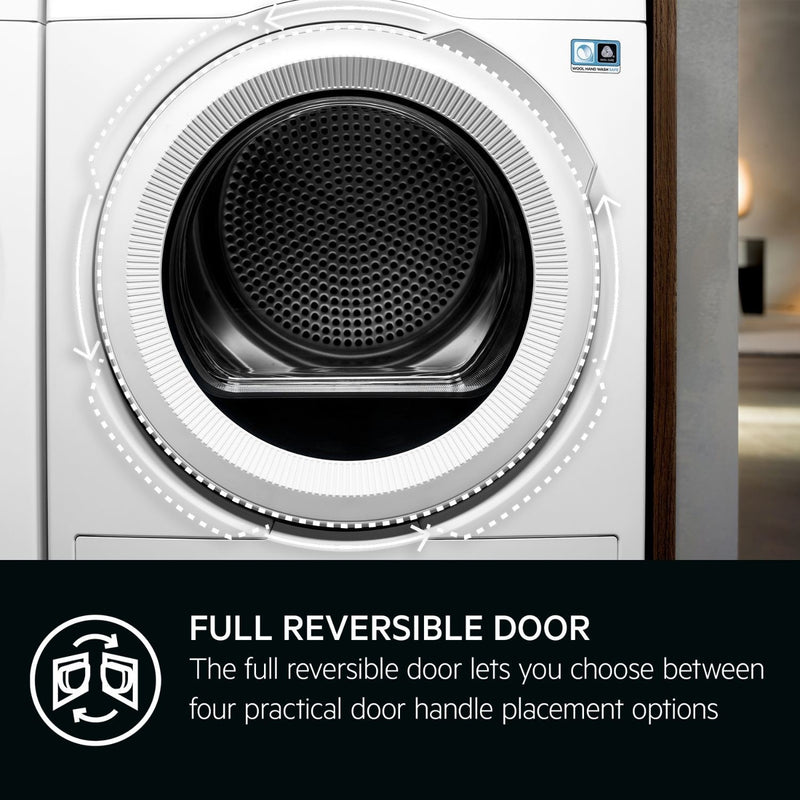 Grade B AEG 8000 Series AbsoluteCare TR819A4B Freestanding Heat Pump 9KG Tumble Dryer White