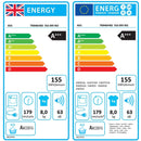 Grade A AEG 8000 Series AbsoluteCare 8kg Heat Pump Tumble Dryer - White