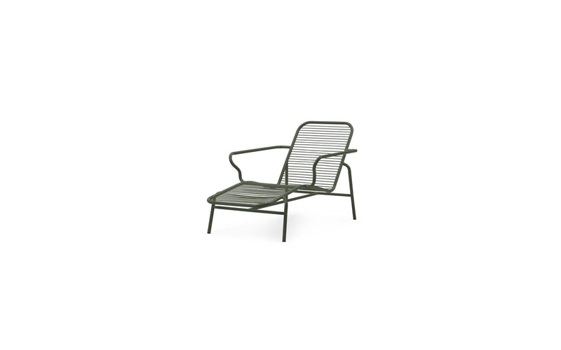 Normann Copenhagen Vig Chaise Longue Dark Green