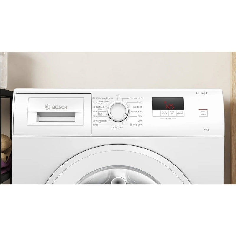 Grade B Bosch Series 2 WGE03408GB Freestanding 8KG 1400 Spin Washing Machine White