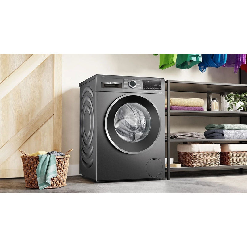 Grade B Bosch Series 6 i-Dos WGG244FCGB Freestanding 9KG 1400 Spin Washing Machine Graphite