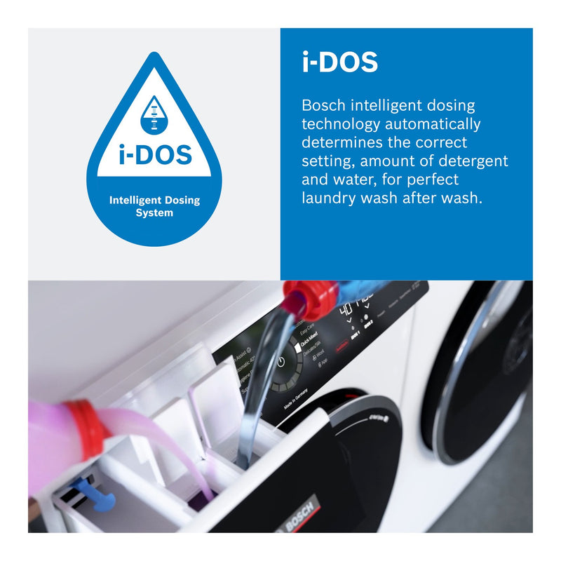 Grade A Bosch Series 6 i-Dos WGG244FCGB Freestanding 9KG 1400 Spin Washing Machine Graphite
