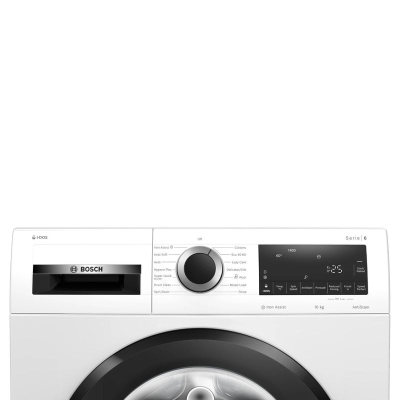 GRADE A1 - Bosch Series 6 i-Dos 10kg 1400rpm Washing Machine - White